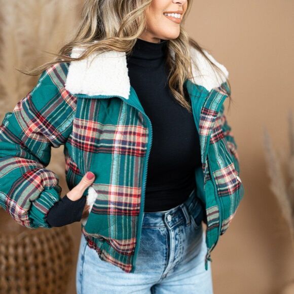 Jackets & Blazers - Plaid Jacket